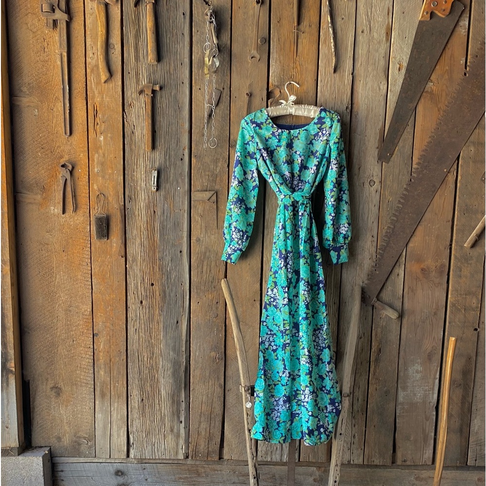 Vintage Hippie Floral Dress